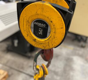 5 tonne Demag lifting hoist maintained and tested by CNTL